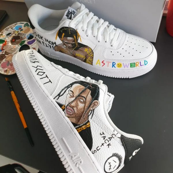 Travis Scott Handpainted Custom Air Force 1