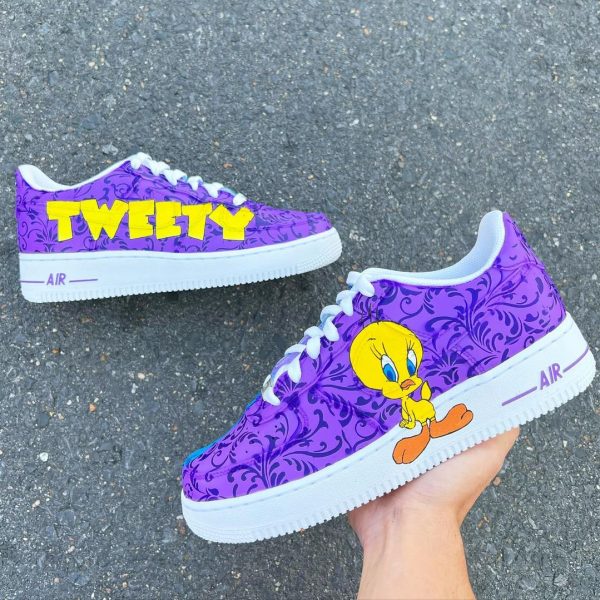 Tweety Painted Custom Air Force 1