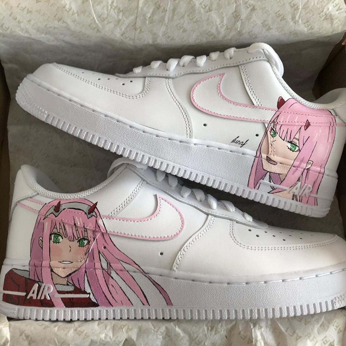 Zero Two Creative Custom Air Force 1