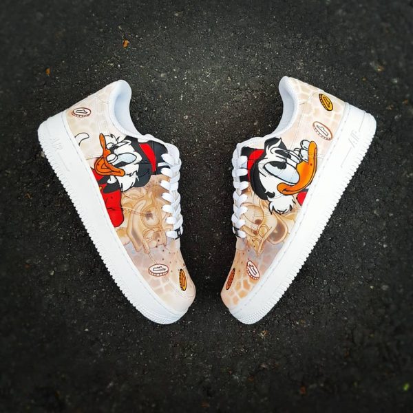 Scrooge McDuck Design Custom Air Force 1