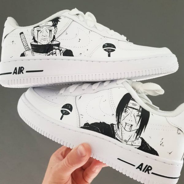 Uchiha Anime Painted Custom Air Force 1