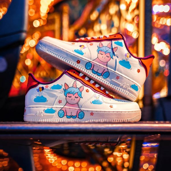 Unicorn Painted Custom Air Force 1