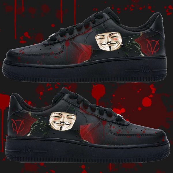 V For Vendetta Custom Air Force 1