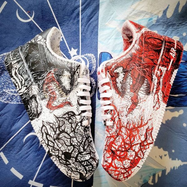 Venom x Carnage Custom Air Force 1