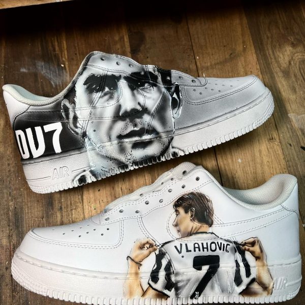 Vlahovic Painted Custom Air Force 1