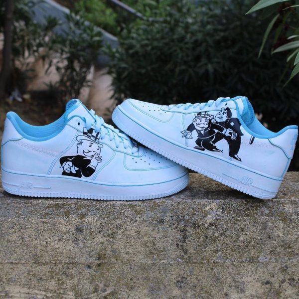 Painted Monopoly Custom Air Force 1