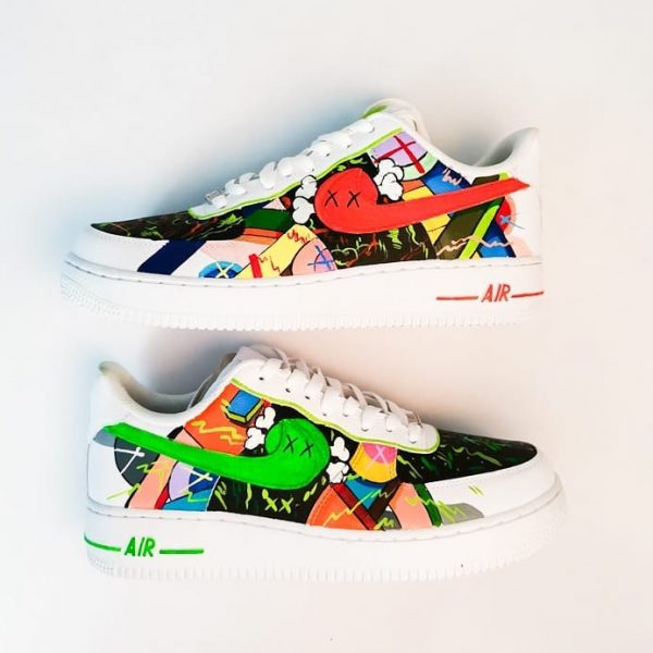 Kaws Design Paint Custom Air Force 1