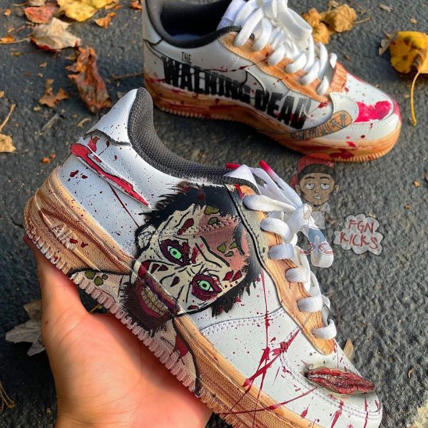 Walking Dead Painting Custom Air Force 1