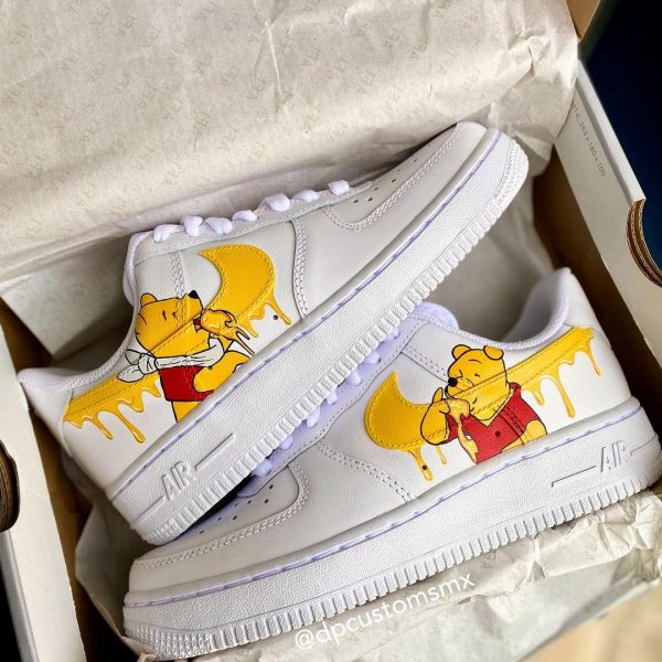 Winnie the Pooh Painted Custom Air Force 1