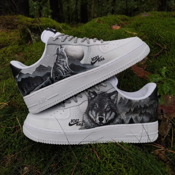 Wolf Painted Custom Air Force 1