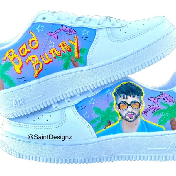 World Hottest Tour Bad Bunny Custom Air Force 1