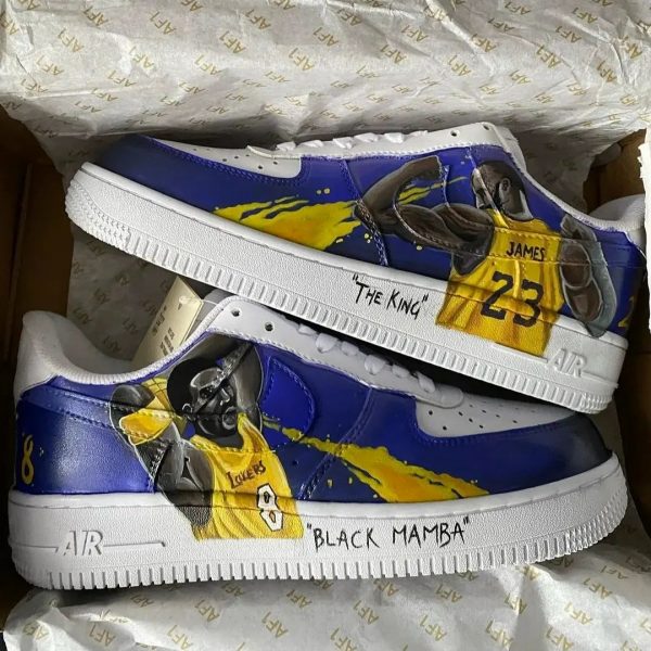 James ft Kobe Custom Air Force 1