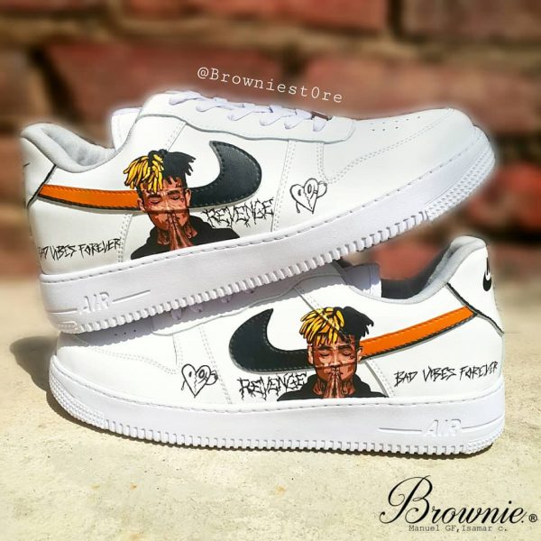 XXX Tentacion Painting Custom Air Force 1