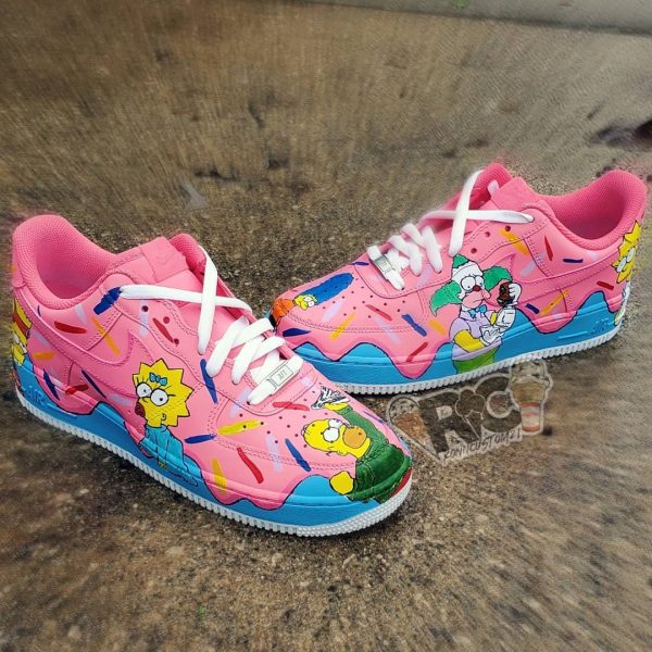 The Simpsons Handpainting Custom Air Force 1