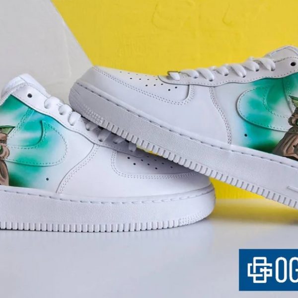 Yoda Hand Painted Custom Air Force 1