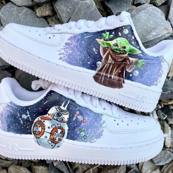 Yoda Painting Custom Air Force 1