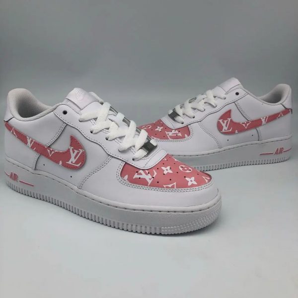 LV Pink Pattern Custom Air Force 1