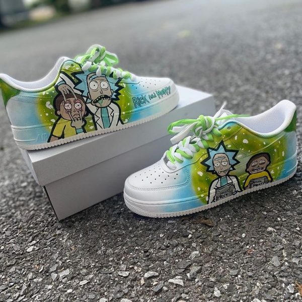 Cartoon Rick and Morty Custom Air Force 1