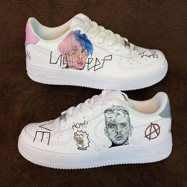 Handpainted Lil Peep Custom Air Force 1