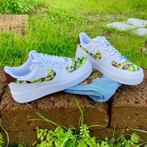 LV Green Custom Air Force 1