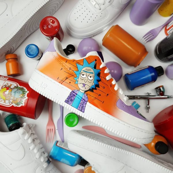 Rick and Morty 98 Custom Air Force 1