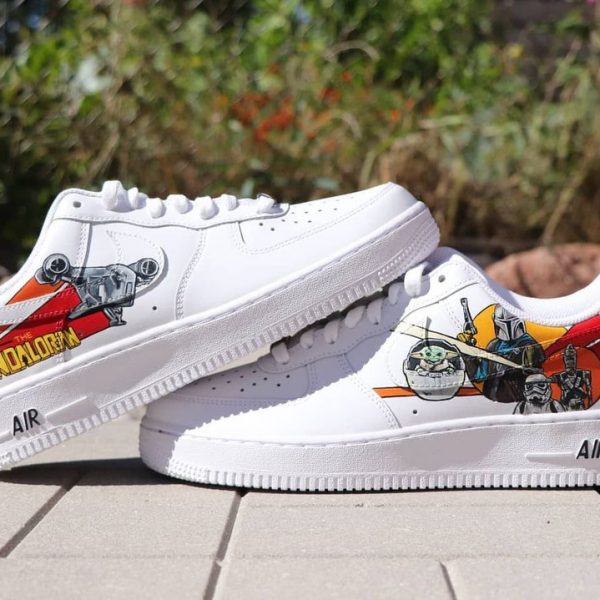 The Mandalorian Painting Custom Air Force 1