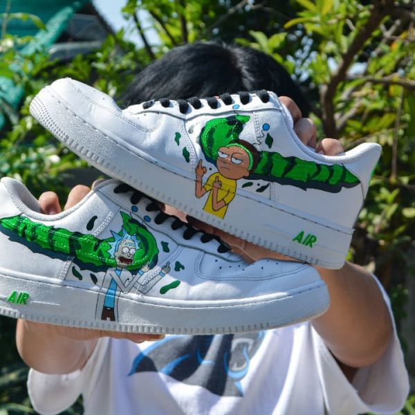 Rick and Morty 91 Custom Air Force 1