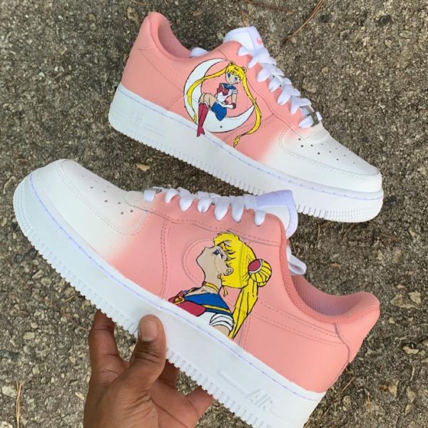 Handpainted Sailor Moon Custom Air Force 1