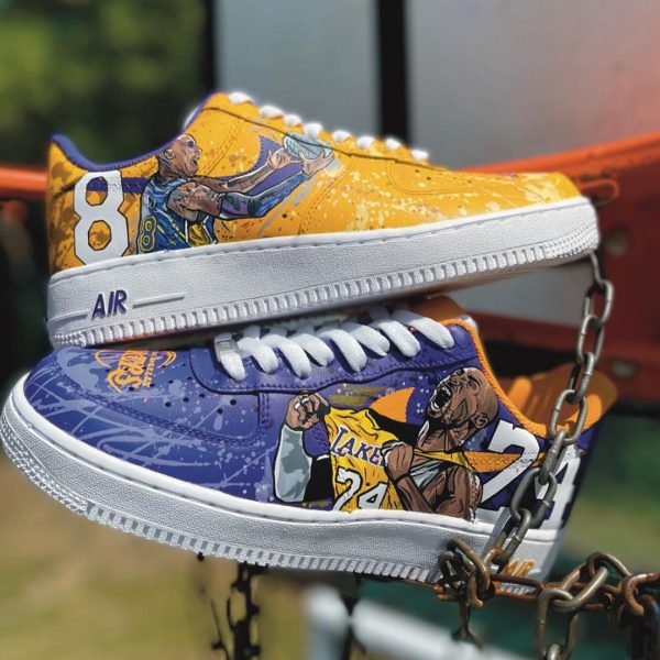 Painted Kobe Bryant Custom Air Force 1