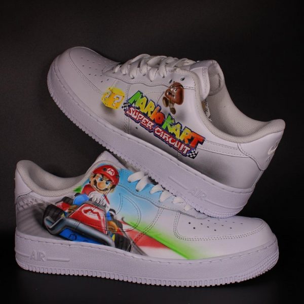 Mario Game Painting Custom Air Force 1