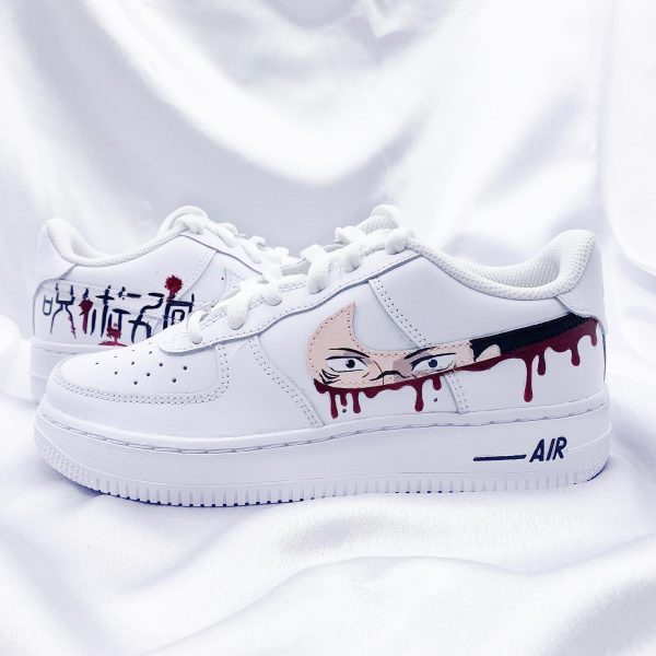 Handpainting Jujutsu Kaisen Custom Air Force 1