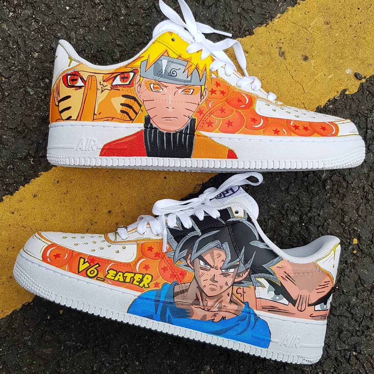 Naruto and Goku Creative Custom Air Force 1