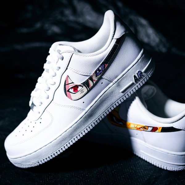 Naruto and Sasuke Painted Custom Air Force 1