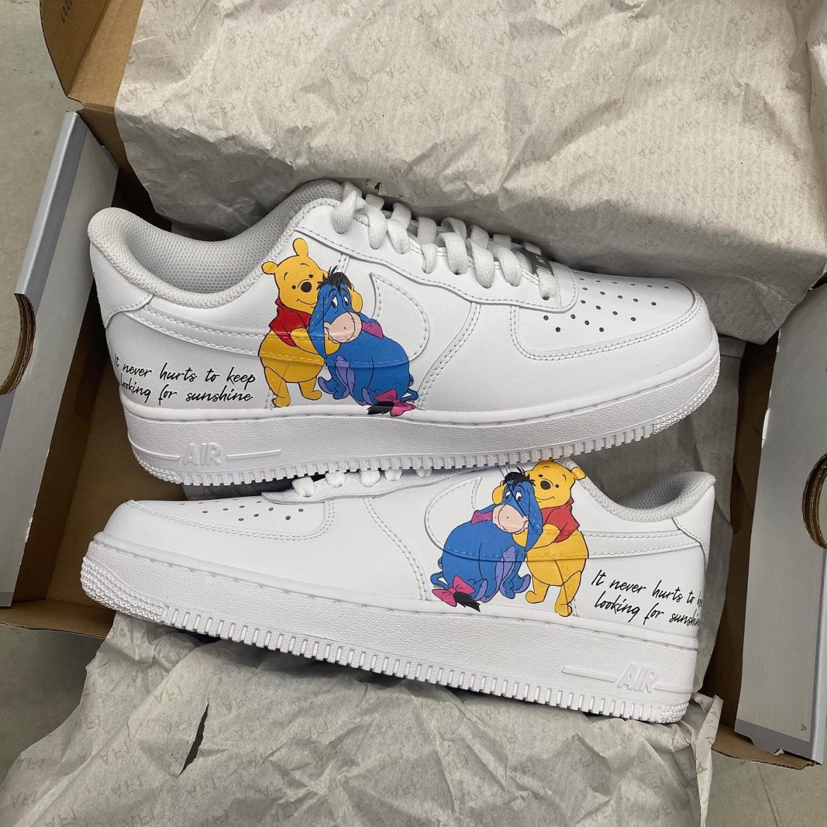 Honey Bear Painted Custom Air Force 1