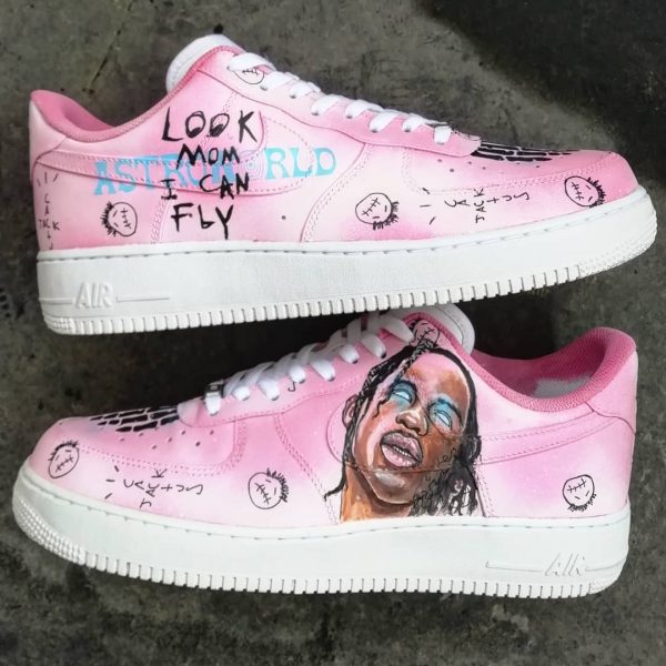 Travis Scott Design Custom Air Force 1