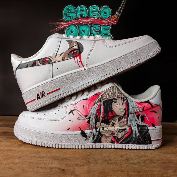 Handpainting Itachi Naruto Custom Air Force 1