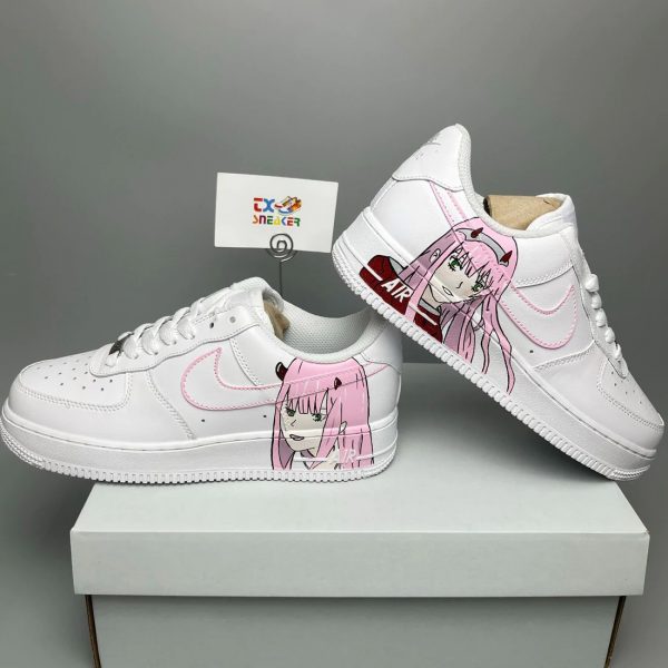 Zero Two Painting Custom Air Force 1