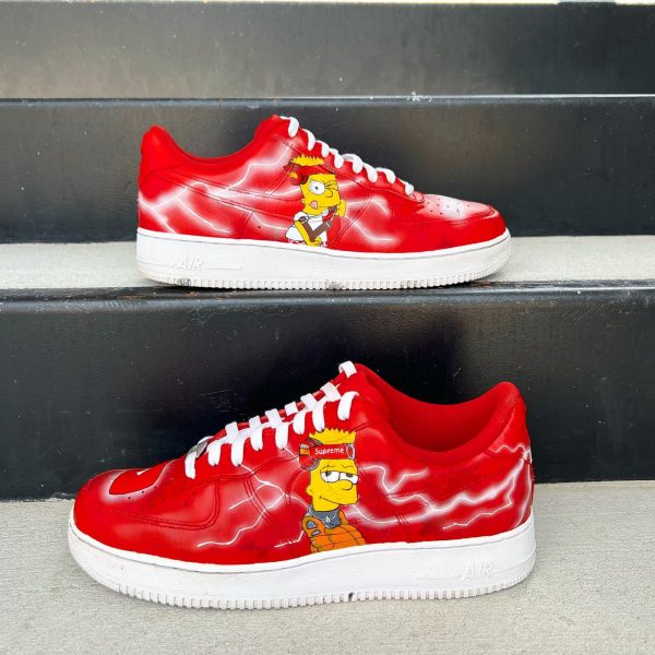 The Simpsons Handpainted Custom Air Force 1