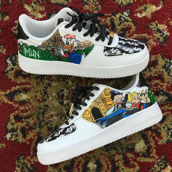 Handpainted Monopoly Custom Air Force 1