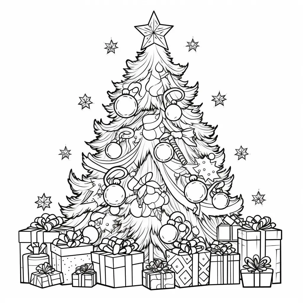 colorful-christmas-trees-coloring-pages-child