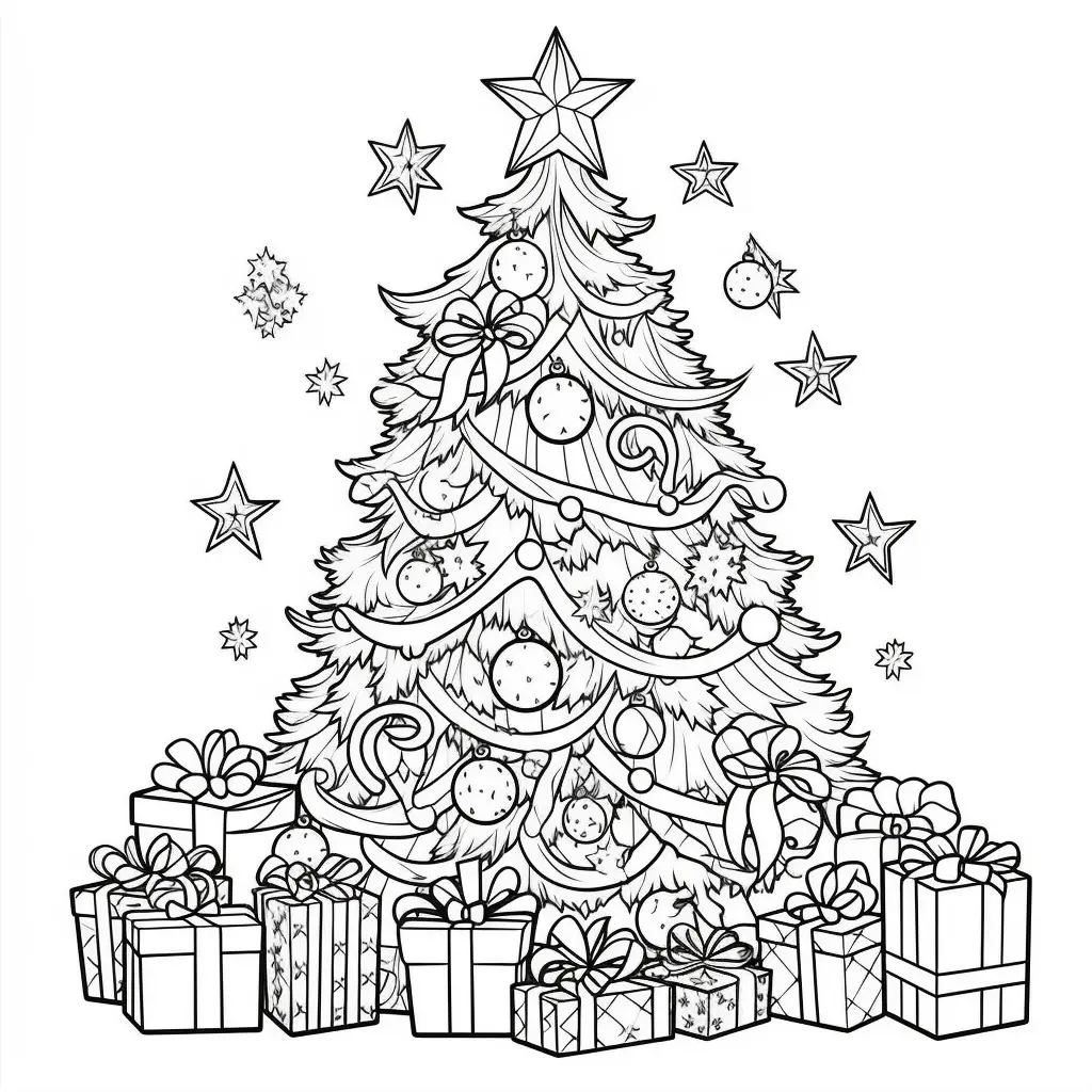 colorful-christmas-trees-coloring-pages-child