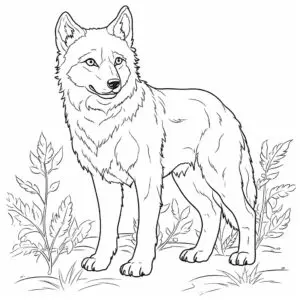 Wolf-kleurplaten-kind