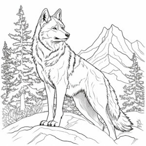 kleurplaat-dieren-moeilijk-wolf-30