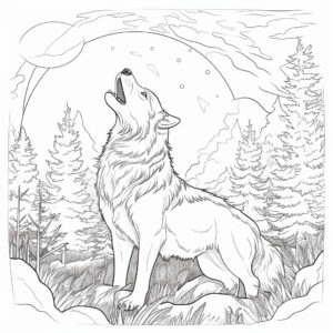 kleurplaat-dieren-moeilijk-wolf-36