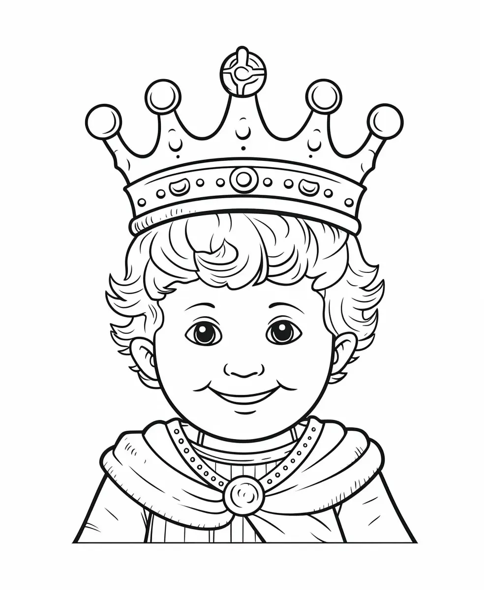 King's Day Celebrations - Coloring Pages Child