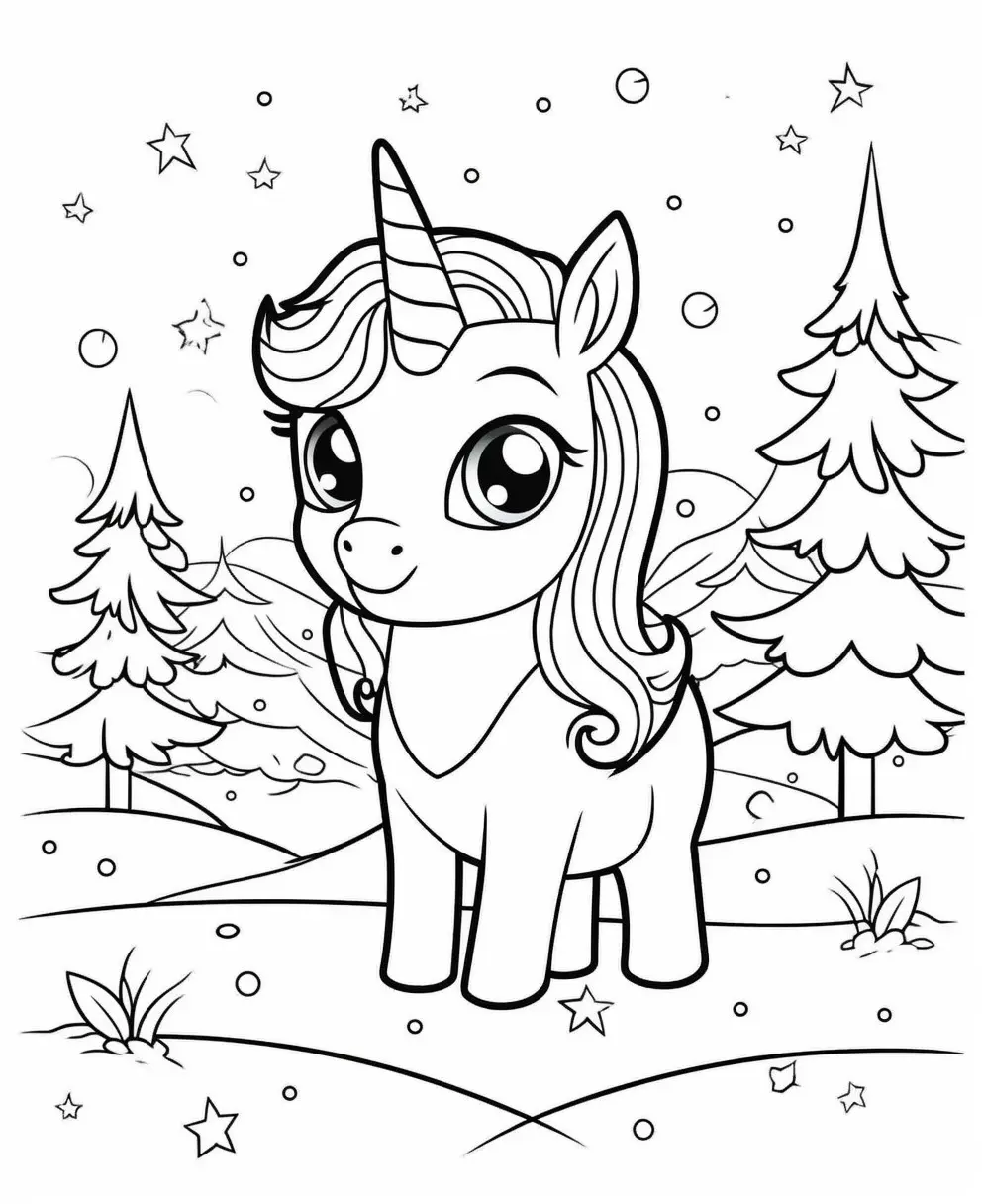Unicorn adventures - Coloring pages Child