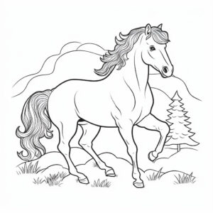 kleurplaat-paard-4