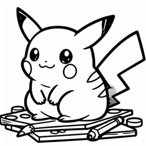 Desenhos de Pikachu para Colorir 2