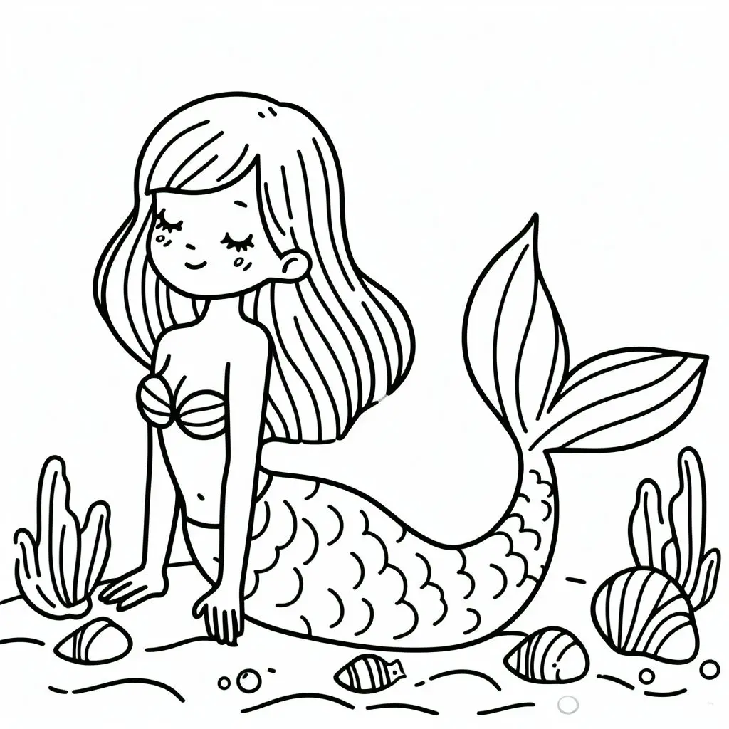 disegni da colorare: marinai e sirene