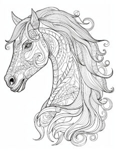 paard-kleurplaat-hoofd-13-mandala